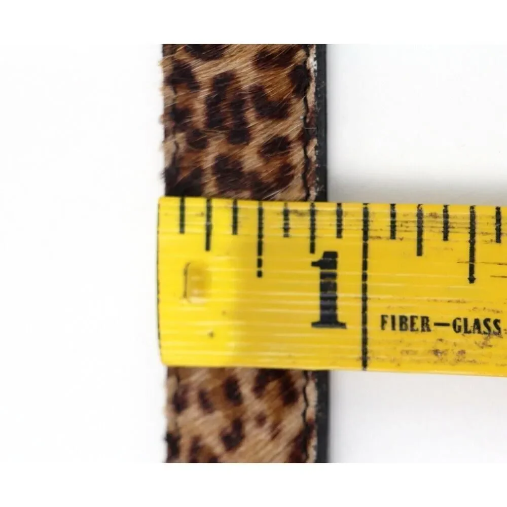 Avignon PONY HAIR LEOPARD PRINT REAL LEATHER 3/4